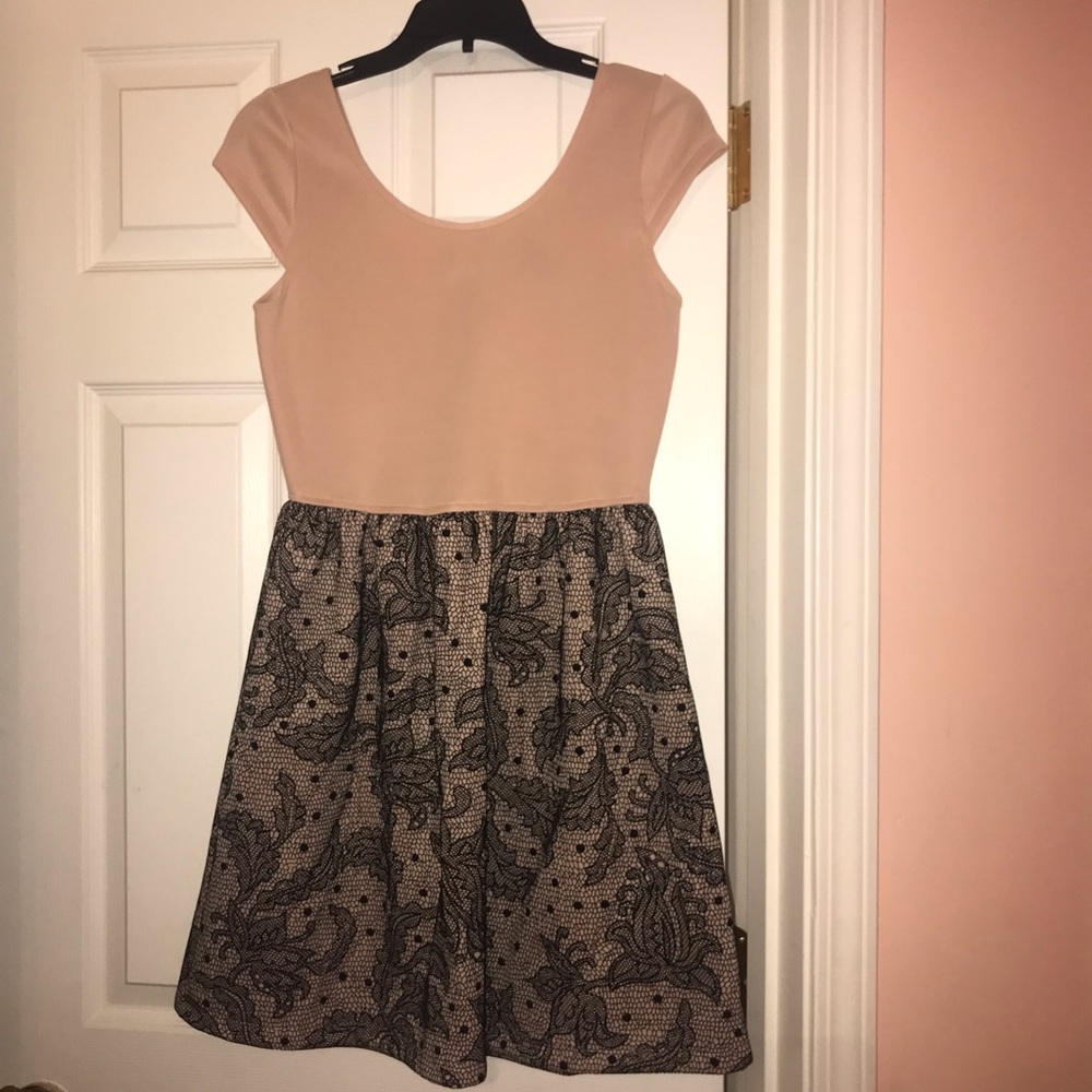 Pink and lace dress